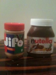 Nutella and Jif